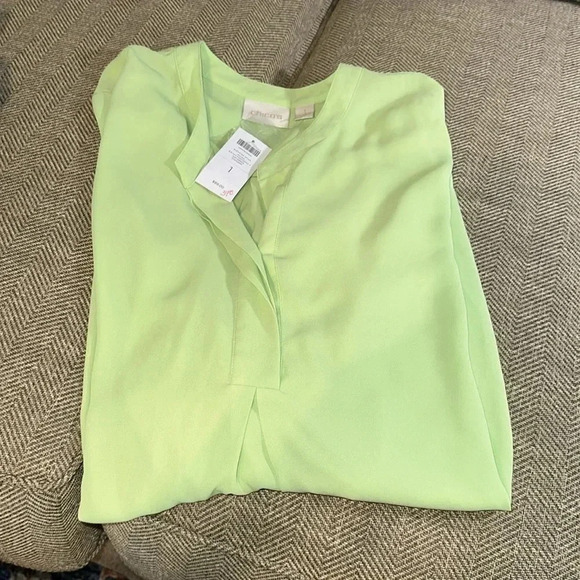 Chico's Tops - NWT CHICO’S ELEVATED STYLE JILLIAN 3/4 SLV FASH BASIC T SAP GRN SHIRT 1 MSRP $89